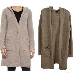 Tahari Women's Tan Hooded Cardigan